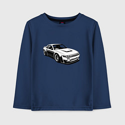 Лонгслив хлопковый детский Nissan Silvia S13 RB, цвет: тёмно-синий