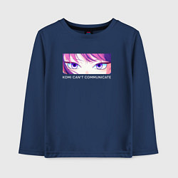 Лонгслив хлопковый детский Персонаж Коми, цвет: тёмно-синий