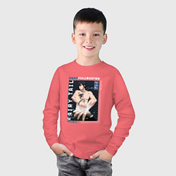 Лонгслив хлопковый детский Fairy Tail, Грей Фуллбастер, цвет: коралловый — фото 2