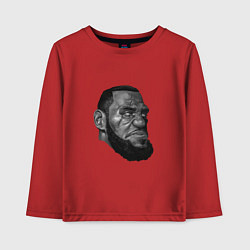 Лонгслив хлопковый детский Angry LeBron, цвет: красный