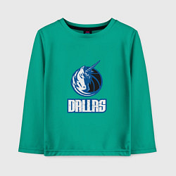 Лонгслив хлопковый детский Dallas - Mavericks, цвет: зеленый