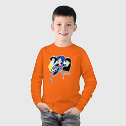 Лонгслив хлопковый детский Soda Stereo, цвет: оранжевый — фото 2