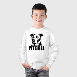 Лонгслив хлопковый детский Pit Bull Power, цвет: белый — фото 2