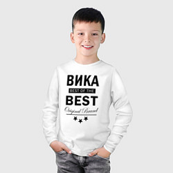 Лонгслив хлопковый детский ВИКА BEST OF THE BEST, цвет: белый — фото 2