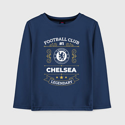 Лонгслив хлопковый детский Chelsea FC 1, цвет: тёмно-синий
