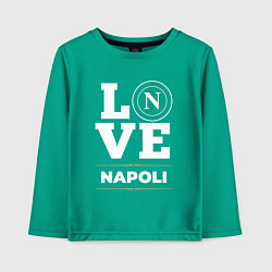 Лонгслив хлопковый детский Napoli Love Classic, цвет: зеленый