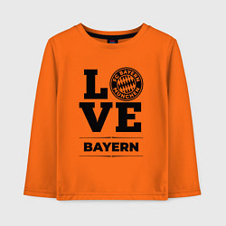 Лонгслив хлопковый детский Bayern Love Классика, цвет: оранжевый