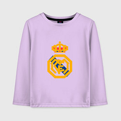 Лонгслив хлопковый детский Football - Real Madrid, цвет: лаванда