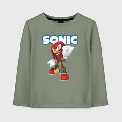 Детский лонгслив Knuckles Echidna Sonic Video game Ехидна Наклз Вид