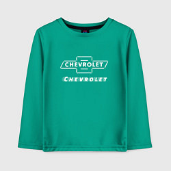 Лонгслив хлопковый детский CHEVROLET Chevrolet, цвет: зеленый