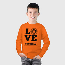 Лонгслив хлопковый детский Borussia Love Классика, цвет: оранжевый — фото 2