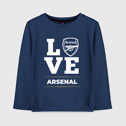 Лонгслив хлопковый детский Arsenal Love Classic, цвет: тёмно-синий