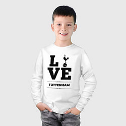 Лонгслив хлопковый детский Tottenham Love Классика, цвет: белый — фото 2