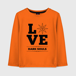 Лонгслив хлопковый детский Dark Souls Love Classic, цвет: оранжевый