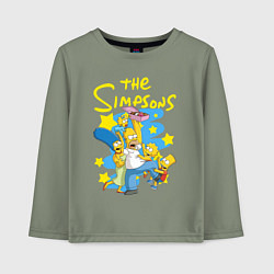 Детский лонгслив The SimpsonsСемейка Симпсонов