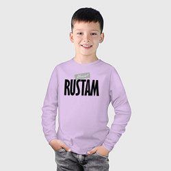 Лонгслив хлопковый детский Нереальный Рустам Unreal Rustam, цвет: лаванда — фото 2
