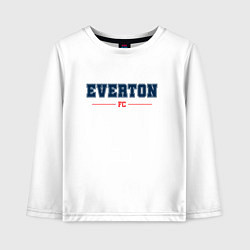 Лонгслив хлопковый детский Everton FC Classic, цвет: белый