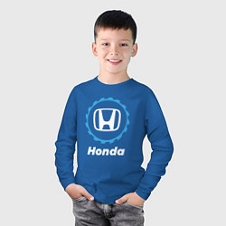 Лонгслив хлопковый детский Honda в стиле Top Gear, цвет: синий — фото 2