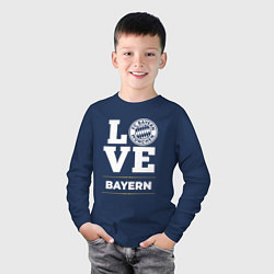 Лонгслив хлопковый детский Bayern Love Classic, цвет: тёмно-синий — фото 2