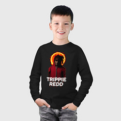 Лонгслив хлопковый детский TRIPPIE REDD 1400, цвет: черный — фото 2