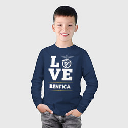 Лонгслив хлопковый детский Benfica Love Classic, цвет: тёмно-синий — фото 2