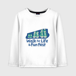 Детский лонгслив WALK FOR LIFE FUN FEST