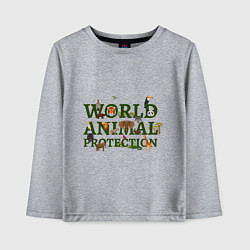 Детский лонгслив WORLD ANIMAL PROTECTION