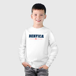 Лонгслив хлопковый детский Benfica FC Classic, цвет: белый — фото 2