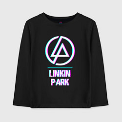 Лонгслив хлопковый детский Linkin Park Glitch Rock, цвет: черный