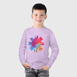 Лонгслив хлопковый детский RHCP Color, цвет: лаванда — фото 2