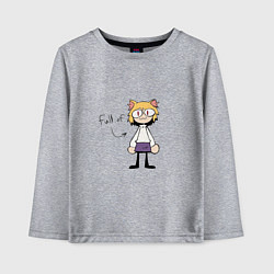 Лонгслив хлопковый детский Full of neco arc, цвет: меланж