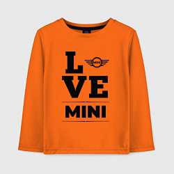 Лонгслив хлопковый детский Mini Love Classic, цвет: оранжевый