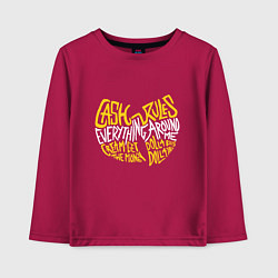 Лонгслив хлопковый детский CREAM Wu-Tang, цвет: маджента