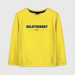 Лонгслив хлопковый детский Galatasaray FC Classic, цвет: желтый