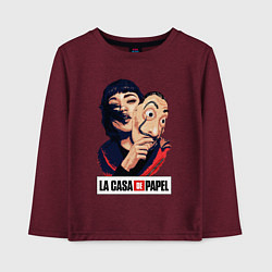 Детский лонгслив Бумажный дом La casa de papel