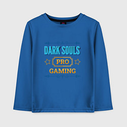 Лонгслив хлопковый детский Игра Dark Souls PRO Gaming, цвет: синий