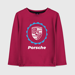 Лонгслив хлопковый детский Porsche в стиле Top Gear, цвет: маджента