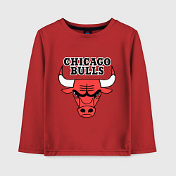 Лонгслив хлопковый детский Chicago Bulls, цвет: красный