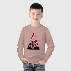 Лонгслив хлопковый детский Genshin impact Dione Art, цвет: пыльно-розовый — фото 2