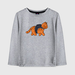 Детский лонгслив Минималистичны котик из stray