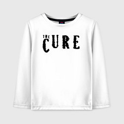 Лонгслив хлопковый детский The Cure лого, цвет: белый