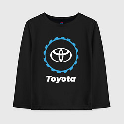 Лонгслив хлопковый детский Toyota в стиле Top Gear, цвет: черный