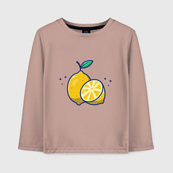 Детский лонгслив Вкусные Лимончики