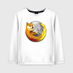 Детский лонгслив Пёсик Доге охватывает планету