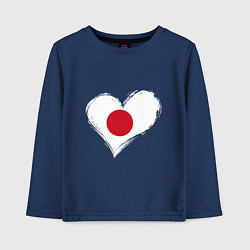 Детский лонгслив Сердце - Япония