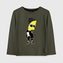 Детский лонгслив Барт Симпсон в тёмных очках