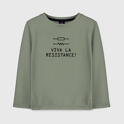 Детский лонгслив Viva la resistance