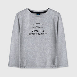 Детский лонгслив Viva la resistance