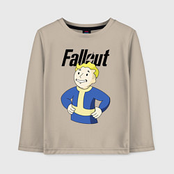 Лонгслив хлопковый детский Fallout blondie boy, цвет: миндальный