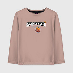 Детский лонгслив Swish King